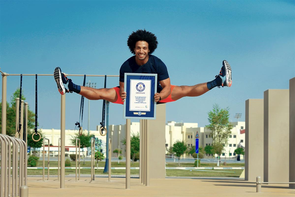 New Guinness World Records title by a Doha-based gymnast